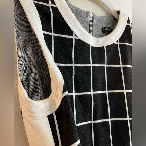 Karen Millen stretch ruched black dress size 2 - Picture 7 of 10